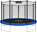 Trampoline Outdoor 8FT 10FT 12FT 14FT with Enclosure Net, Ladder and Anti-Rust Coating - ASTM Approved Recreational Trampolines - Heavy Duty Yard Trampolines for Kids and Adults