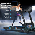 400Lb Capacity 3.5 HP Treadmill with 15% Auto Incline for Home - Heavy Duty Foldable Treadmill with App/Bluetooth - 18 Inch Wide Belt Folding Treadmill